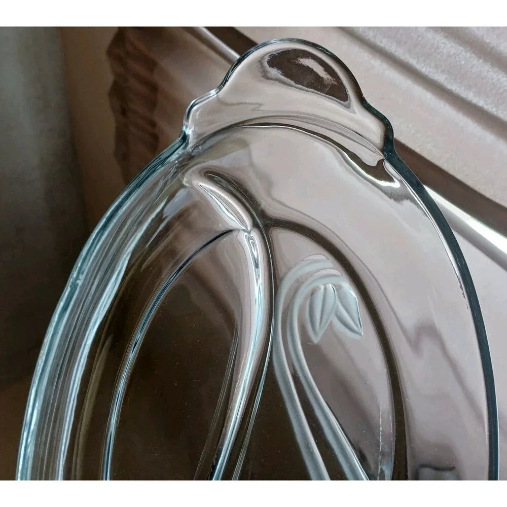 Anchor Hocking Divided Relish Tray Satin Image Collection 1900/12E Oval 13